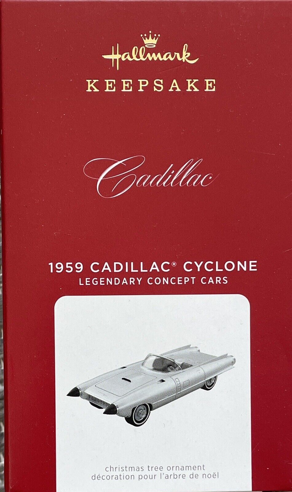 Hallmark Keepsake Christmas Ornament 1959 Cadillac Cyclone Concept Car 2021 New
