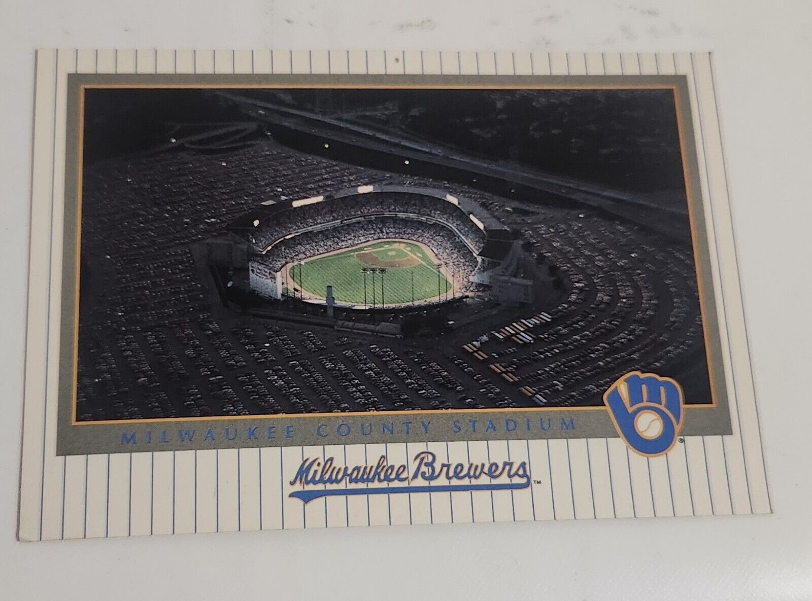 Vintage Postcard of Milwaukee Brewers Milwaukee County Stadium