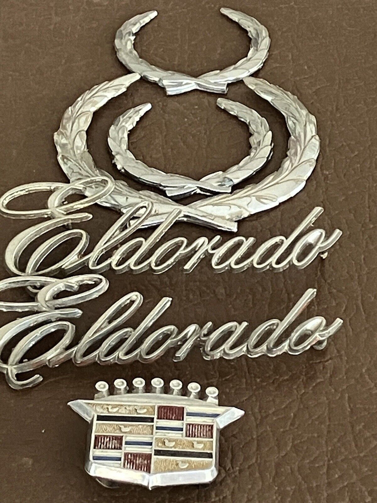 Vintage Cadillac Eldorado Car Emblems
