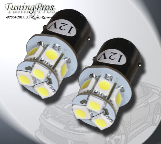 2pcs of 1157 LED Front Signal 9 SMD White Light Bulbs One Pair 1034 2397 2357A