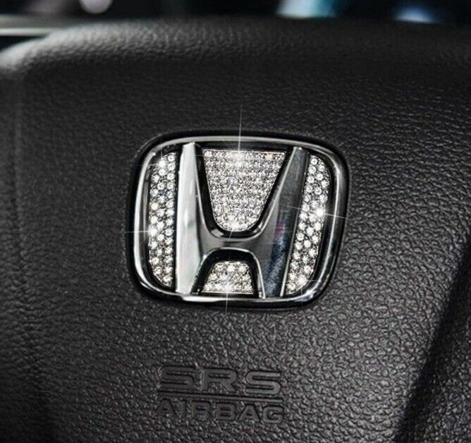 HONDA Steering Wheel Logo Caps Bling Crystal