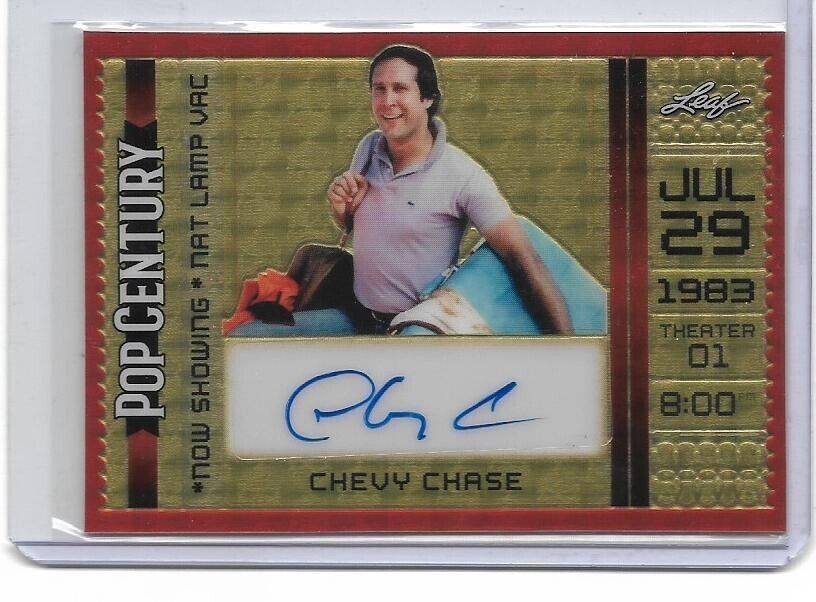 Chevy Chase 2023 Leaf Metal Pop Auto SP #1/1 Red Flood Super National Lampoon