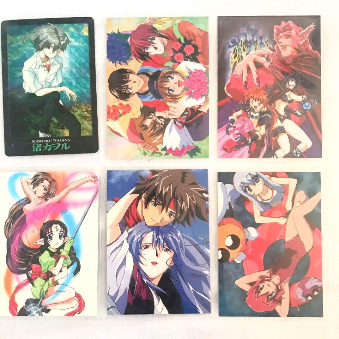Anime 1997-1999 magazine bonus set of 6 not for sale best animedia one-of-a-kind