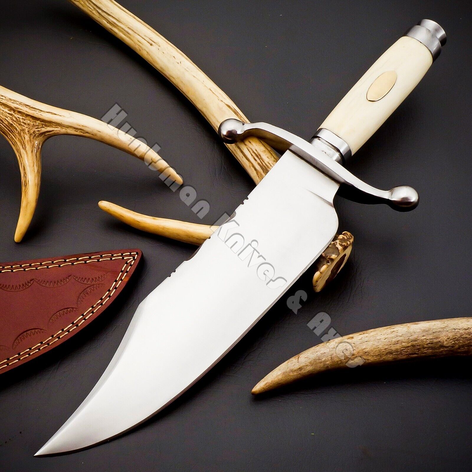 Custom Made Hand Forged Noah Smith Wick BOWIE Replica in 5160 spring Steel