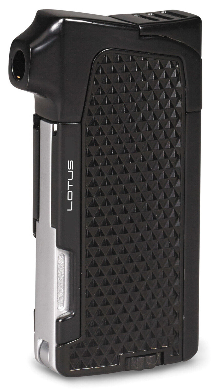 Black Matte Lotus Condor Pipe Lighter with Fold Out Pipe Tamper & Shovel - 8268
