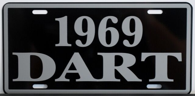 1969 69 DART METAL LICENSE PLATE FITS DODGE 270 GT CONVERTIBLE 273 340 383 GTS
