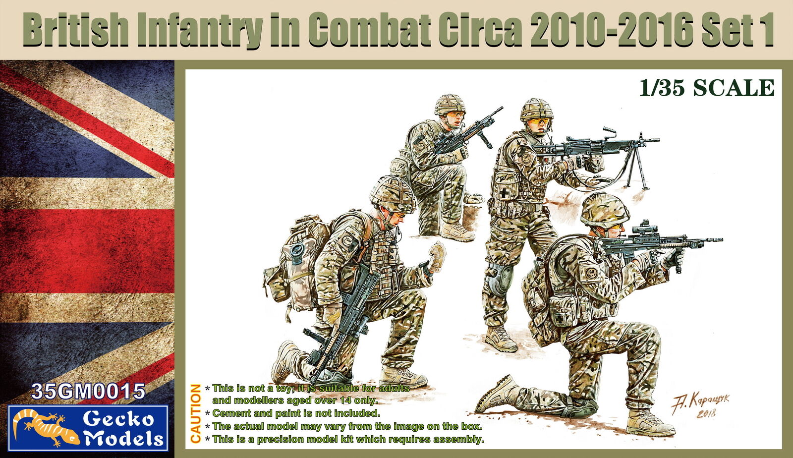 Gecko 1/35 British Infantry In Combat Circa 2010~2012 Set 1