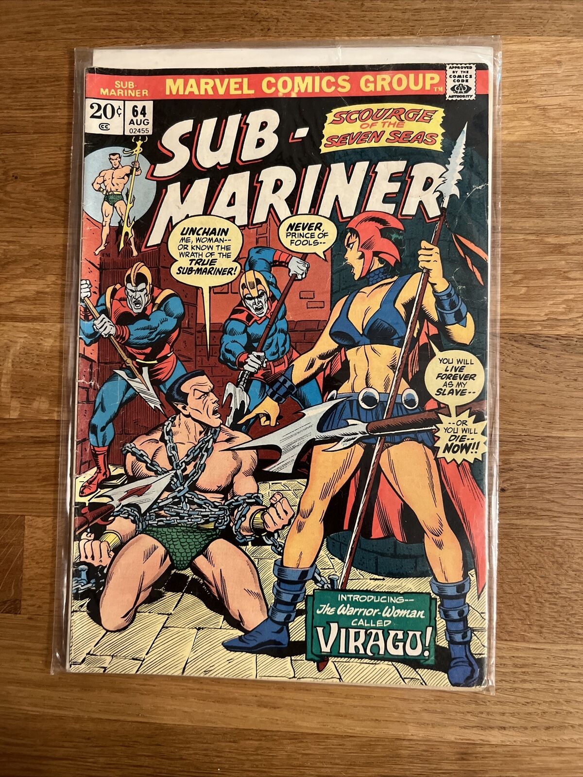 Sub-Mariner #64 Tales Of Atlantis Backup Story Marvel Comics
