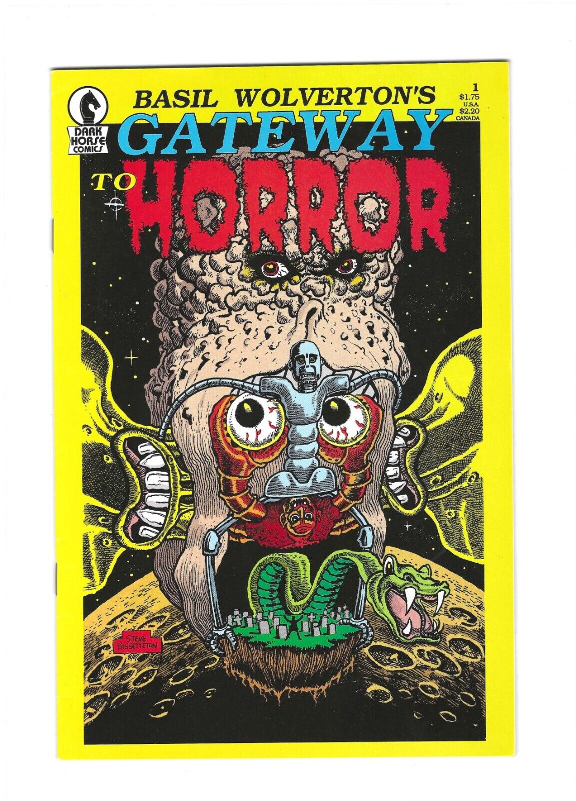 Basil Wolvertons Gateway to Horror #1 Cleaned: Pressed: Bagged: Boarded: NM+ 9.6