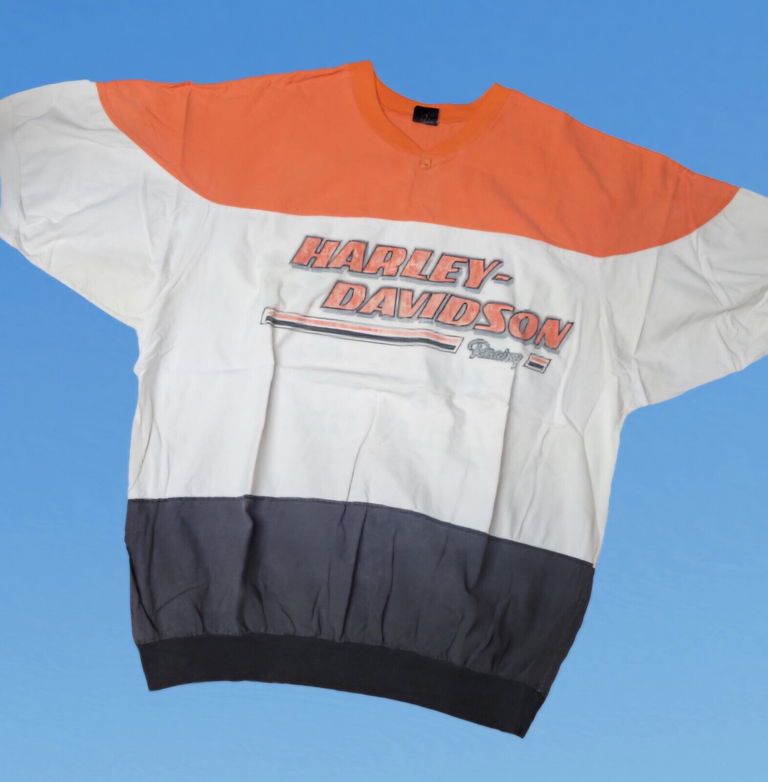 Vintage 1988 Harley Davidson Racing Jersey Shirt Killeen TX Diport USA XXL