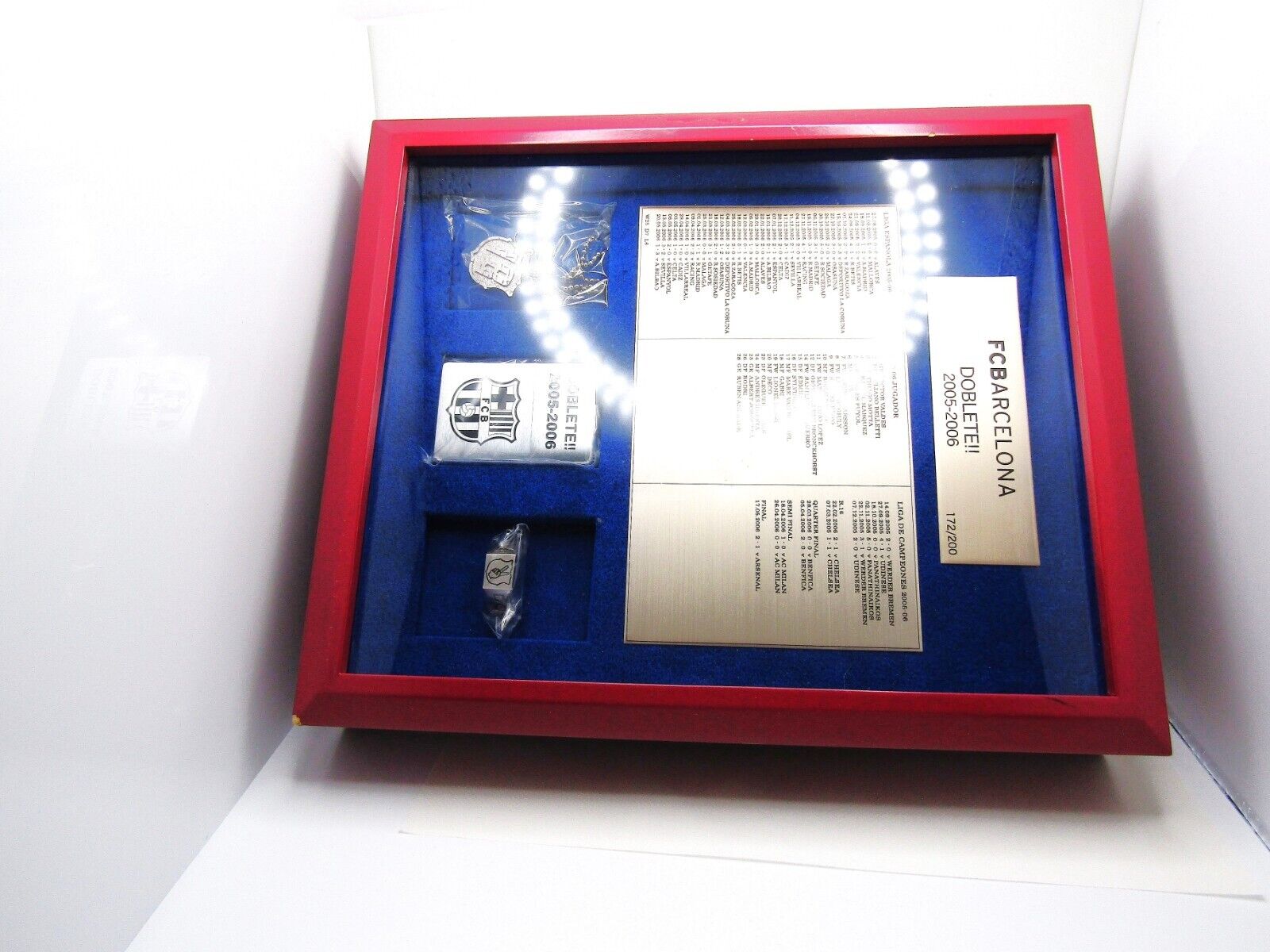 FC Barcelona Double Sides Engraved Zippo 2005-2006 Limited Set MIB Rare