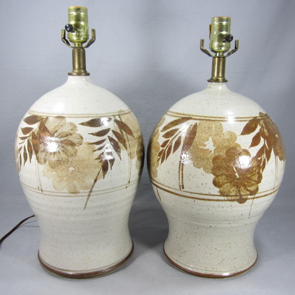 Art Pottery Lamp California Ceramic Designers Cottage Core - One or Both - READ