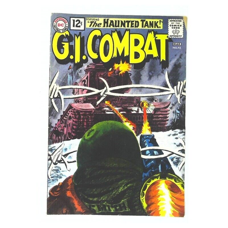 G.I. Combat (1957 series) #92 in Fine minus condition. DC comics [t@