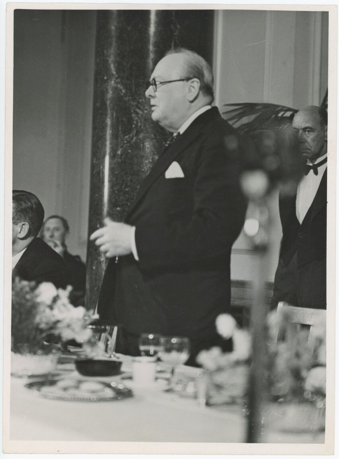 14 July 1941 press photo of Churchill - \