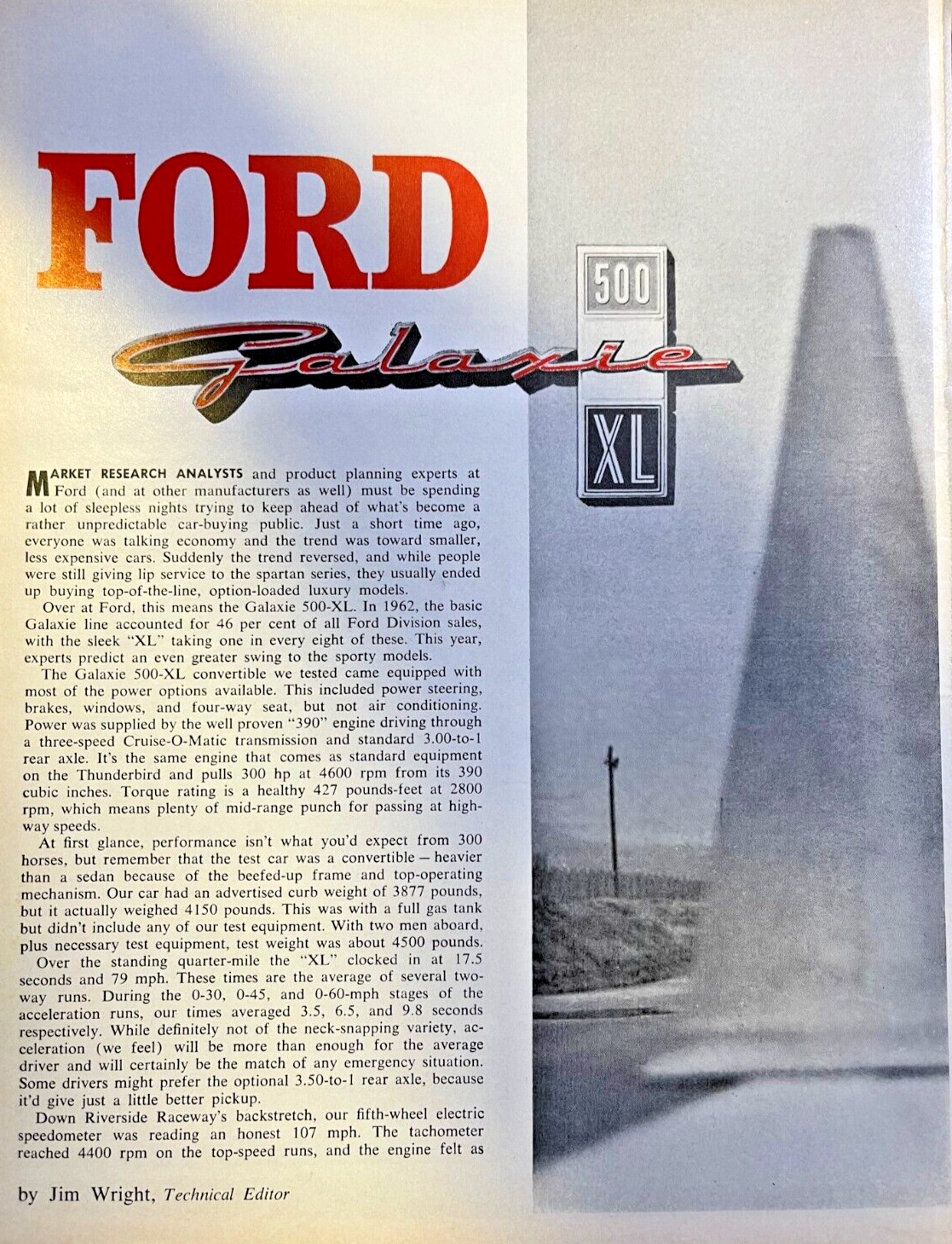 1963 Road Test Ford Galaxie 500 XL