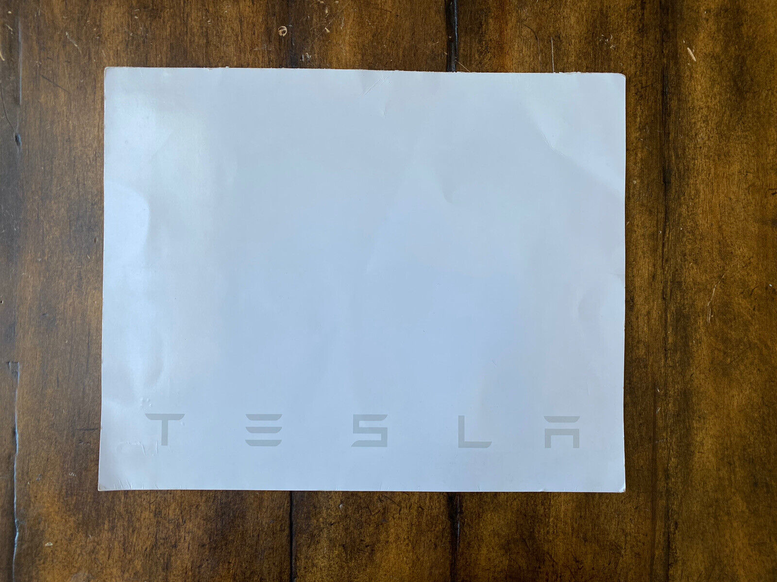 2017-2018 Tesla Model 3 Pre-Production Display Concept Drawing Brochure Catalog 
