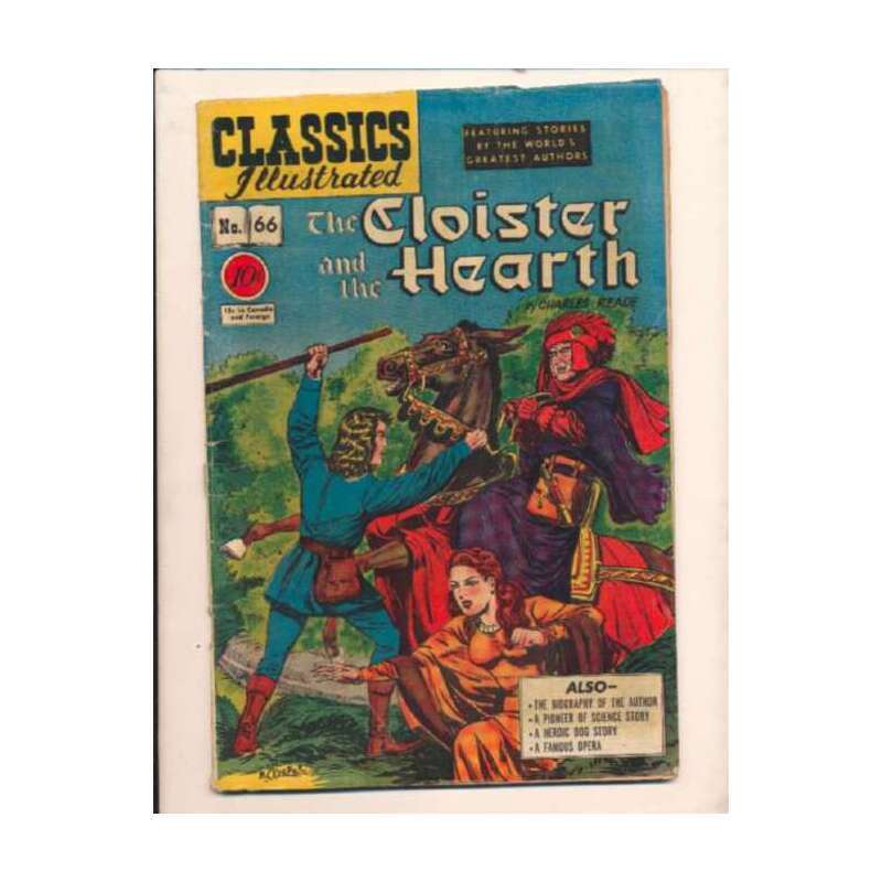 Classics Illustrated (1941 series) #66 HRN #67 in VG minus. Gilberton comics [x/