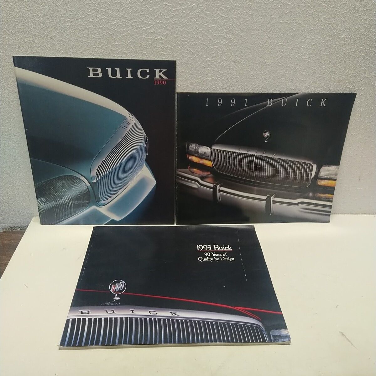 Buick Car Brochure Lot of 3 1990 1991 1993 Luxury Reatta Regal