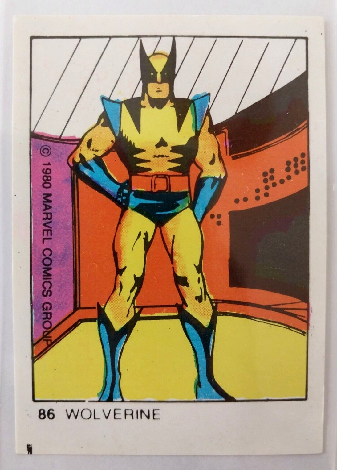 1980 Marvel Superheroes Wolverine True Rookie Card RC Argentina Variant #86 