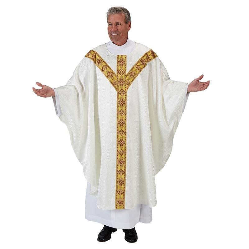 Chasuble Avignon Collection Vestment R.J. Toomey Ivory New