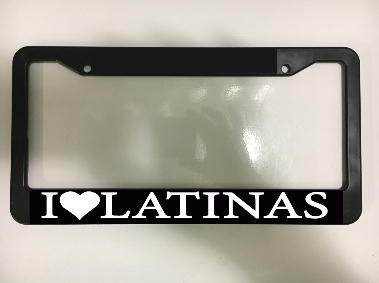 I Love Latinas Spanish Caribbean Funny Mami Latino Car License Plate Frame NEW