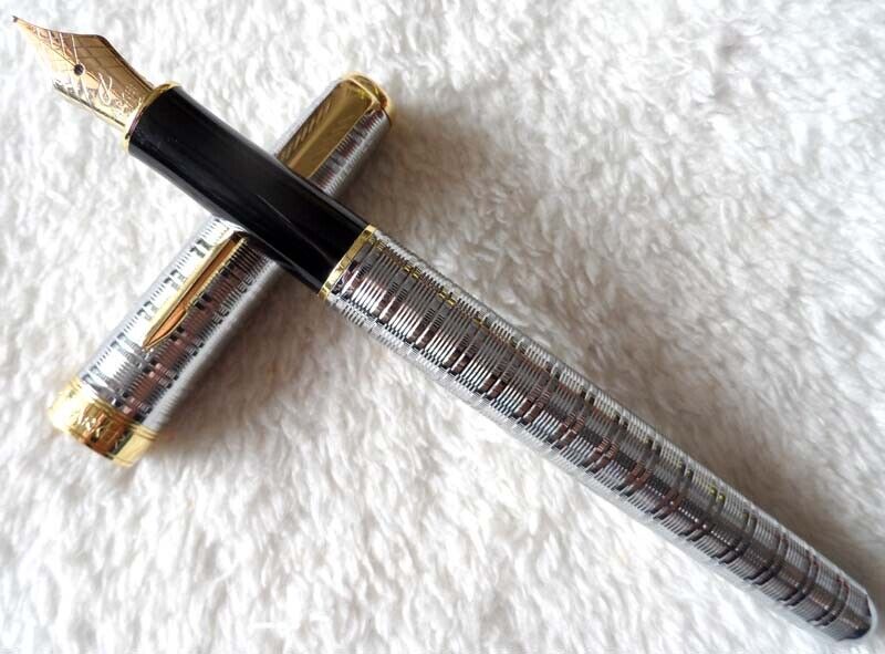 High Quality Silver Circle Parker Sonnet Series 0.5mm Fine (F) Nib Fountain Pen