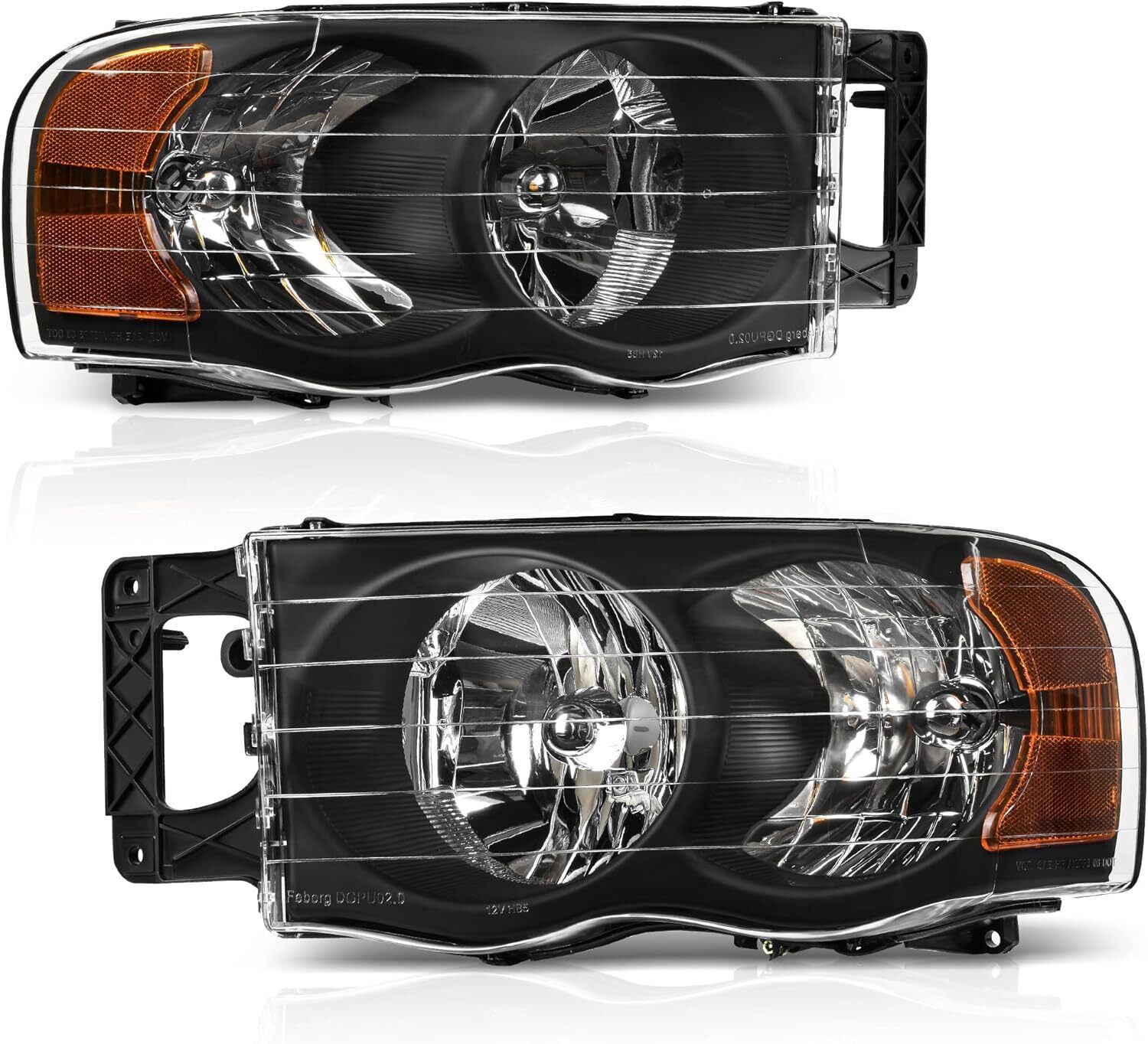 AUTOSAVER88 Headlight Assembly Compatible with 2002-2005 Dodge Ram Pickup