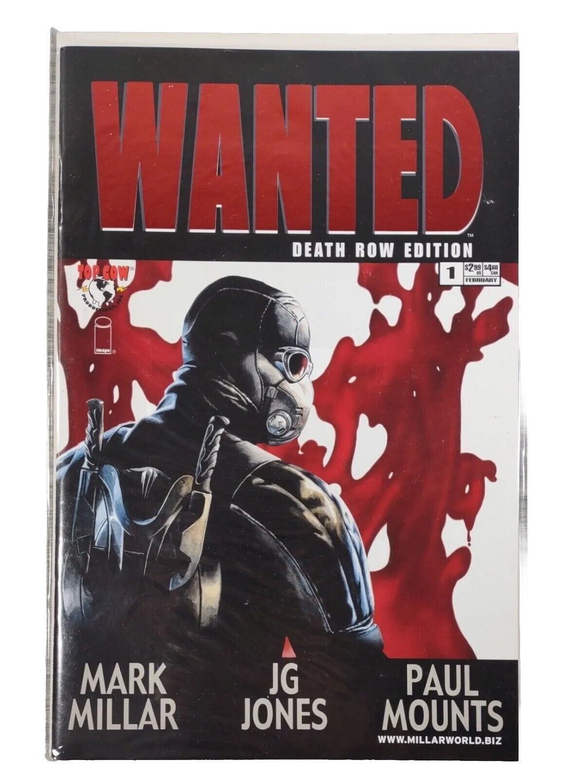 WANTED #1 DEATH ROW EDITION DYNAMIC FORCES RED FOIL VARIANT VF/NM LIM 500 W/COA