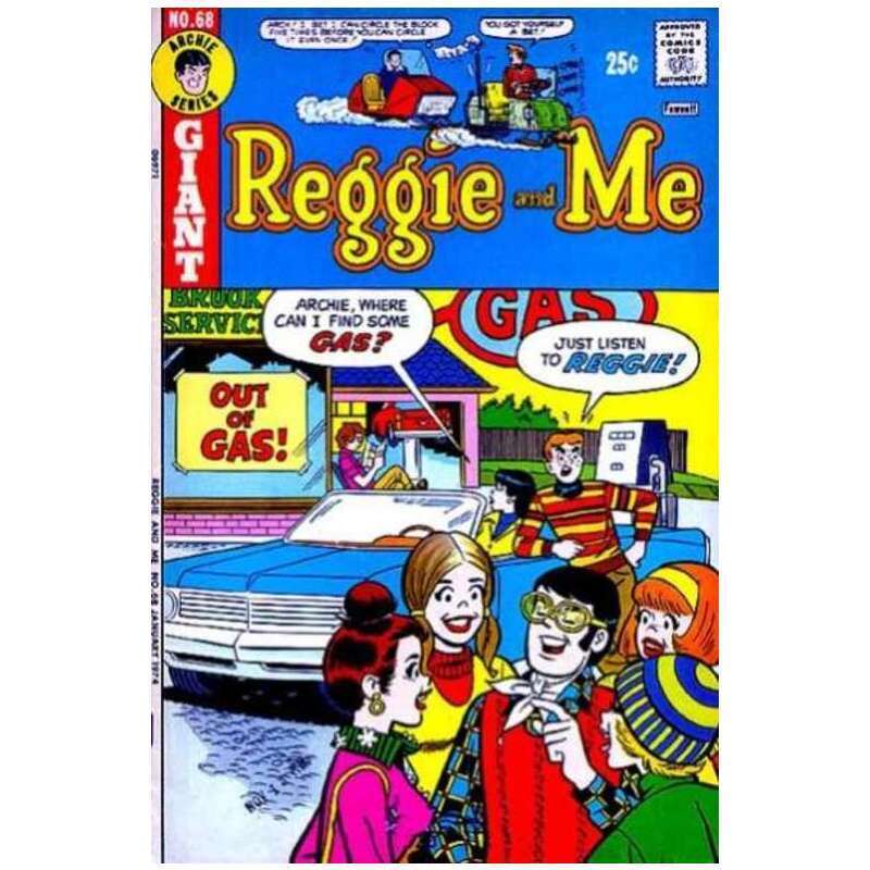 Reggie and Me (1966 series) #68 in Fine condition. Archie comics [d@