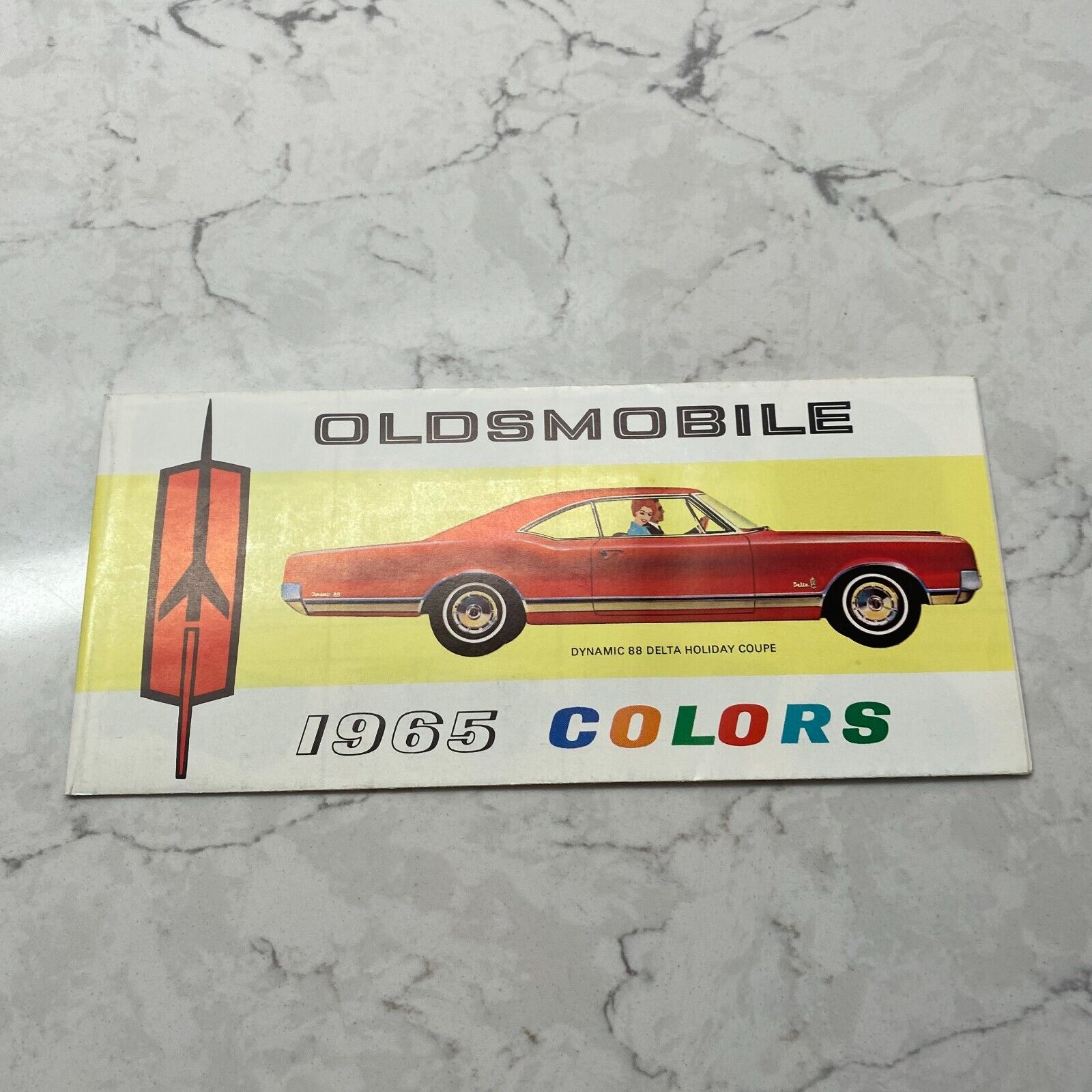 1965 Oldsmobile Luxurious Interiors Exquisitely Colors Sales Brochure Folder