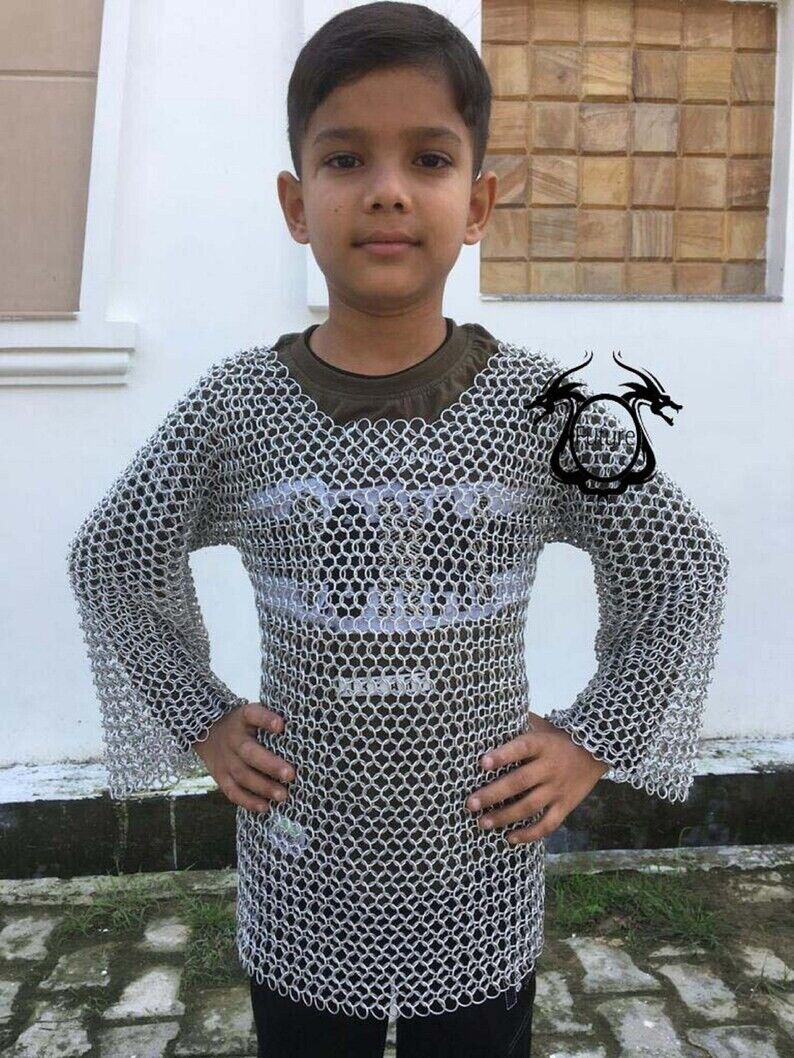 Aluminum Chainmail Shirt For 10-15 yrs child