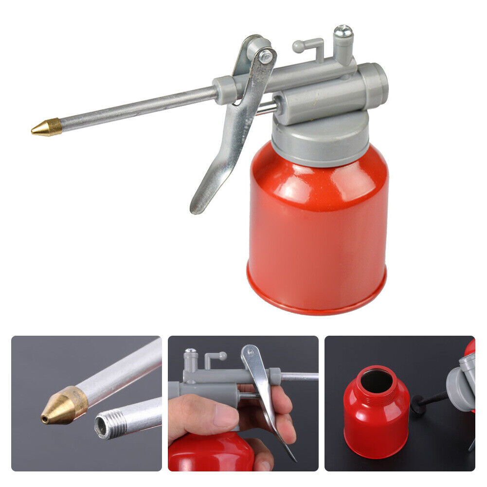 High Pressure Machine Oil Can 250ML Oil Can with Long Nozzle Machine Oil Pot