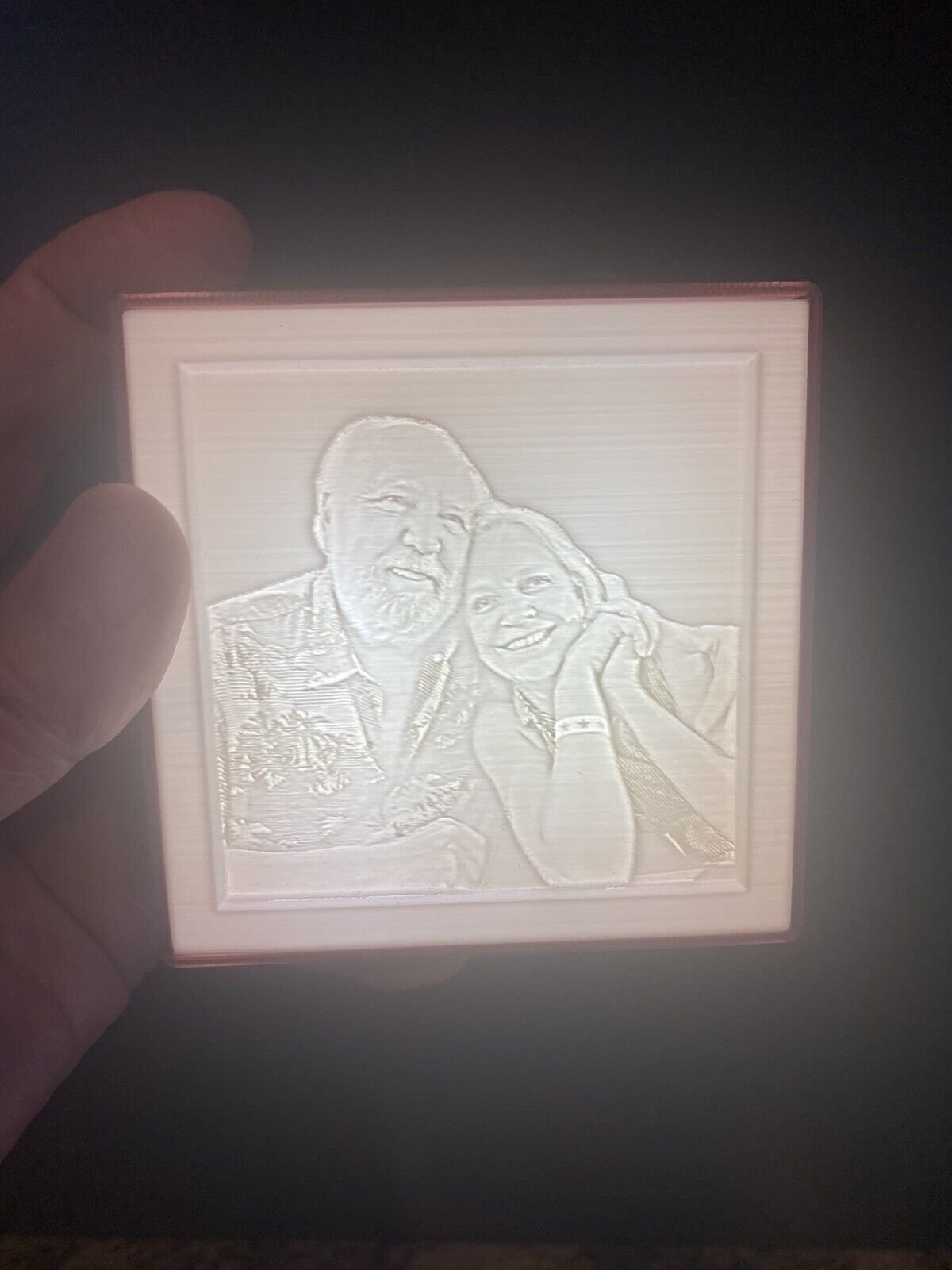Customized 3D Printed illuminated pictures. Your images imortalized in 3D