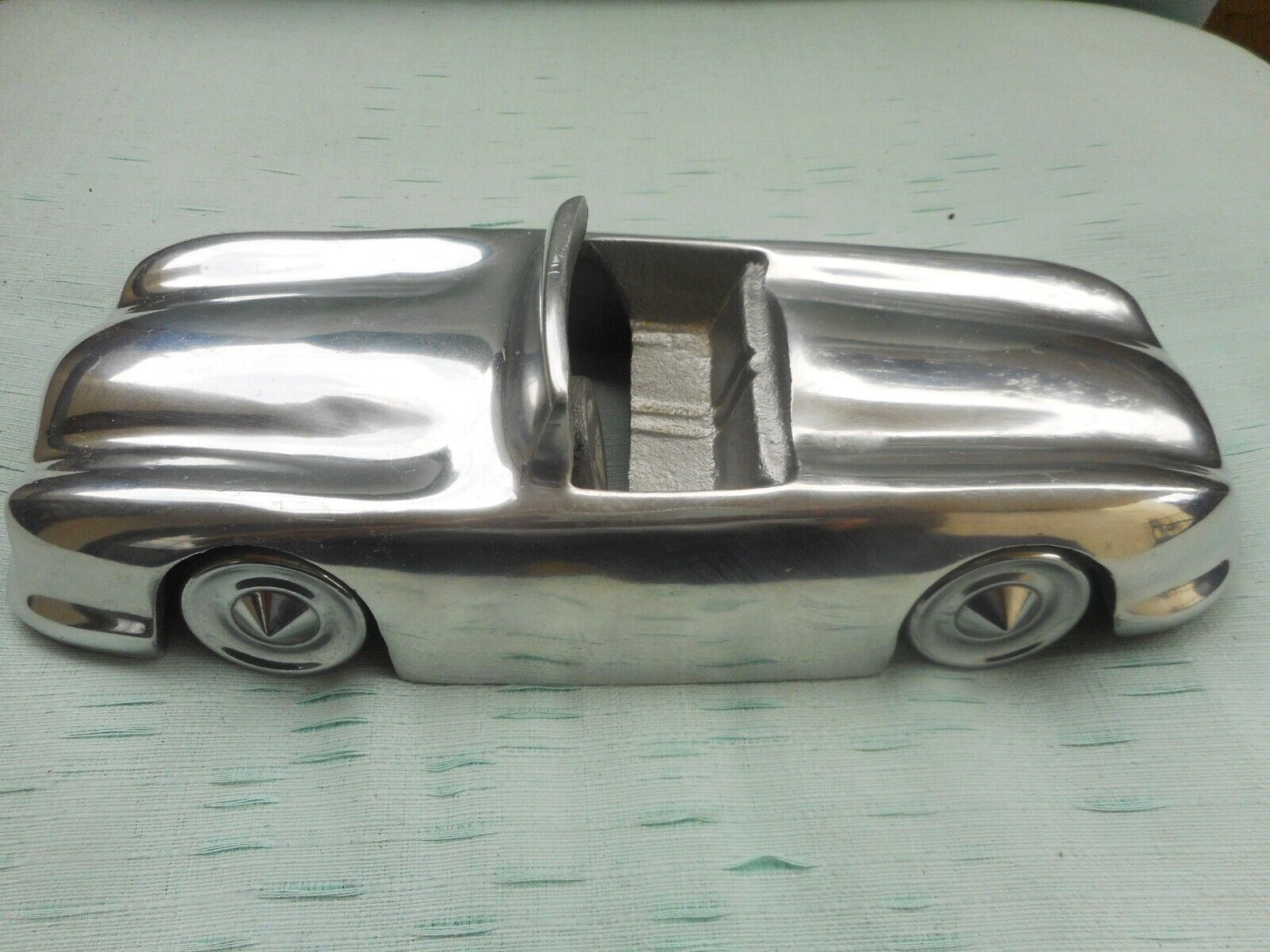 Cast Aluminum Silver-Tone Pre-Owned Vintage Sports Car