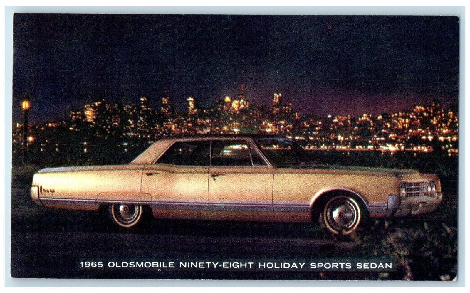 1965 Oldsmobile Ninety-Eight Matson Chevrolet Pontiac Hillsboro Ohio Postcard