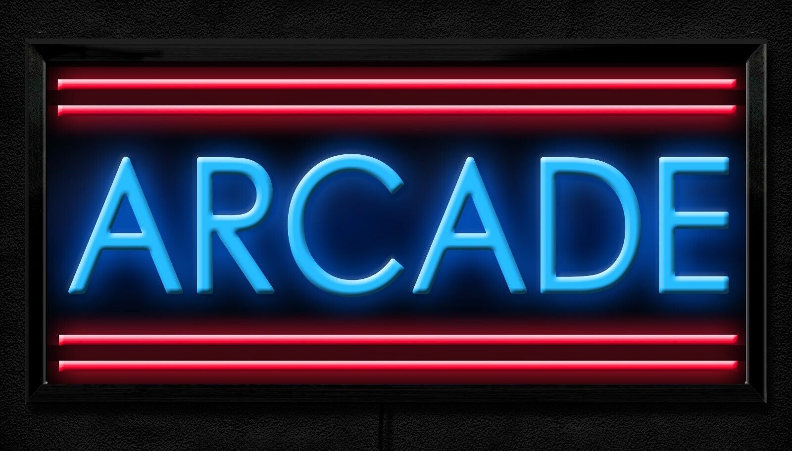 ULTRA BRIGHT LED LIGHTED ARCADE SIGN NEON STYLE GAMING SIGN / BAR SIGN