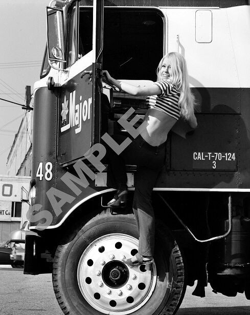 Hee Haw Misty Rowe Pinup Girl Model 1970\'s Semi Truck Big Rig 8\