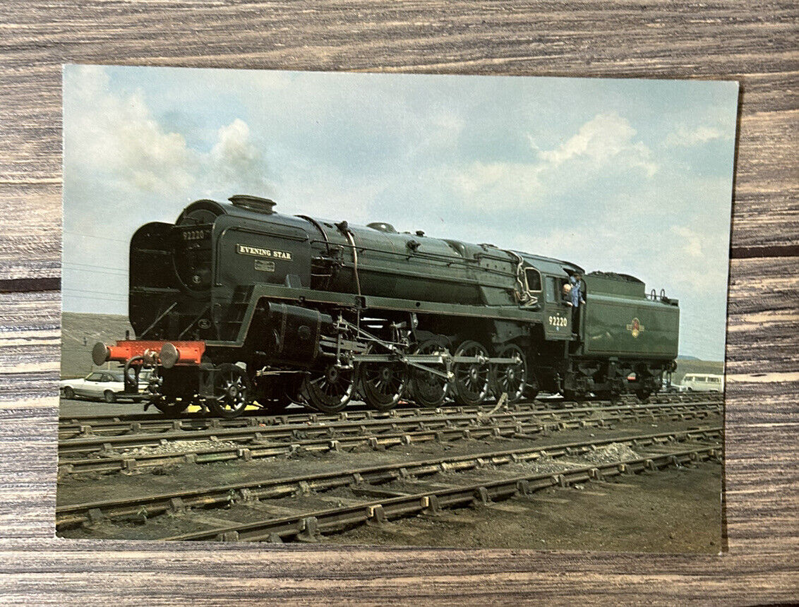 Vintage BR Class 9F loco. No. 92220 Evening Star Post Card