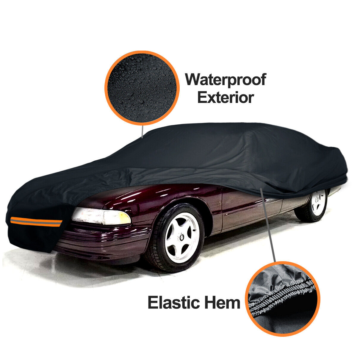 Custom FIT [CHEVY IMPALA ] 1994-1996 Waterproof 100% All Weather Car Cover