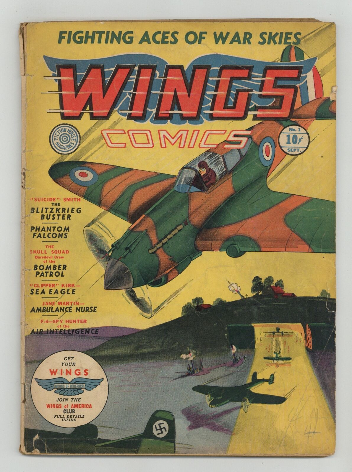 Wings Comics #1 PR 0.5 1940