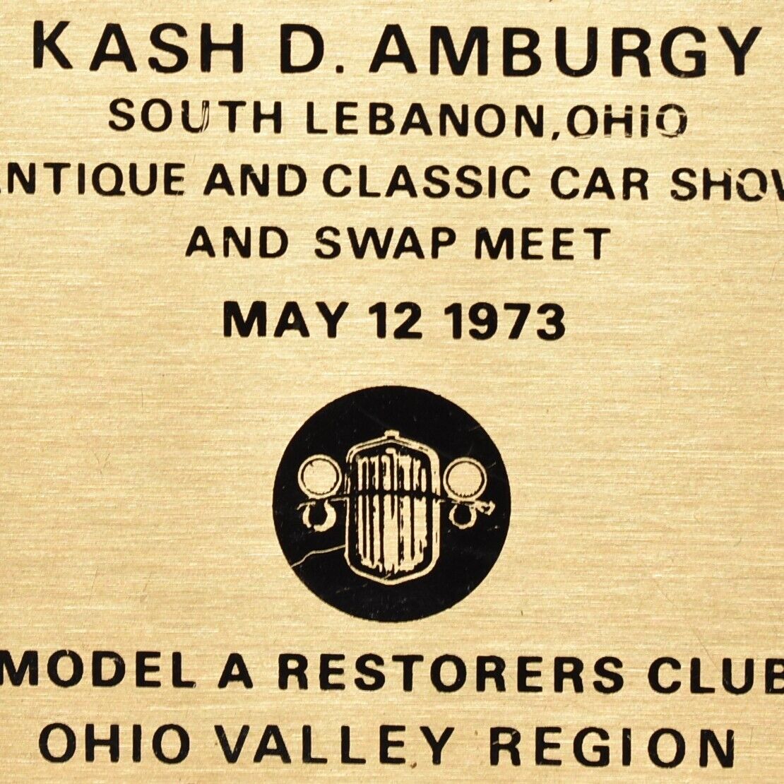 1973 Ford Model A Restorer Club Kash Amburgy Antique Car Show South Lebanon Ohio