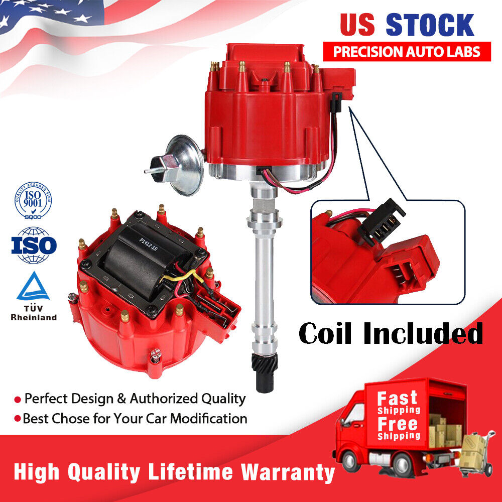 FOR CHEVY SBC BBC 327 350 383  STREET FIRE HEI DISTRIBUTOR # 8362 59107C RED