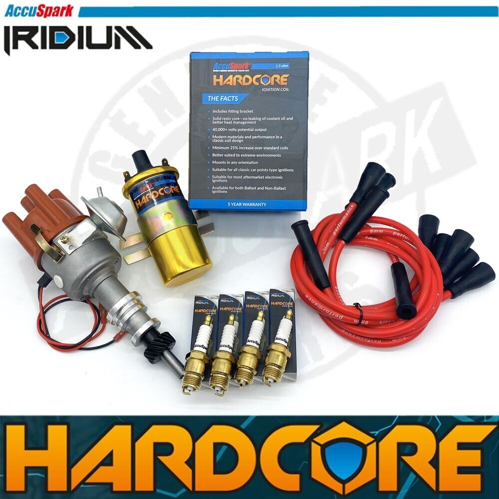 Ford Pinto HARDCORE Performance Distributor pack with Iridium spark plug Ballast