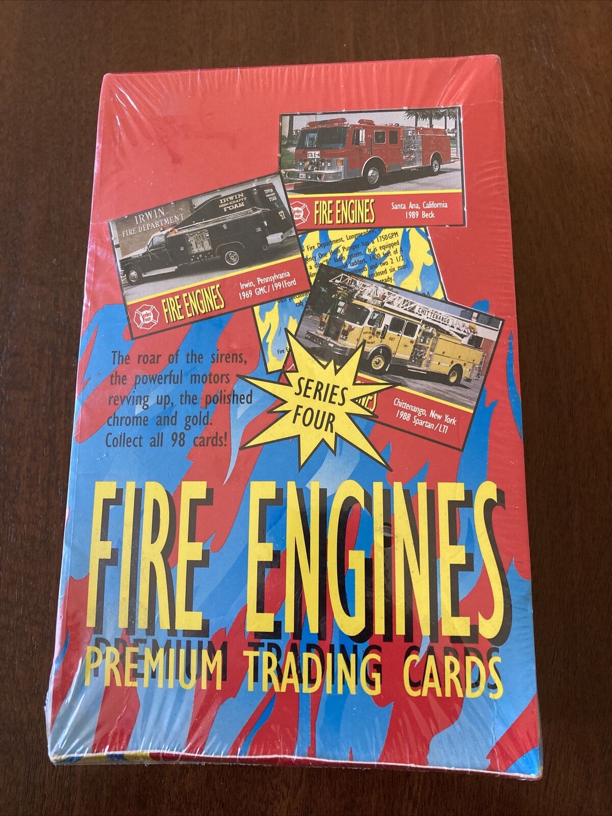 FIRE ENGINES SERIES 4 FACTORY SEALED TRADING CARD BOX 36 PACKS ~ HTF ~ NIB