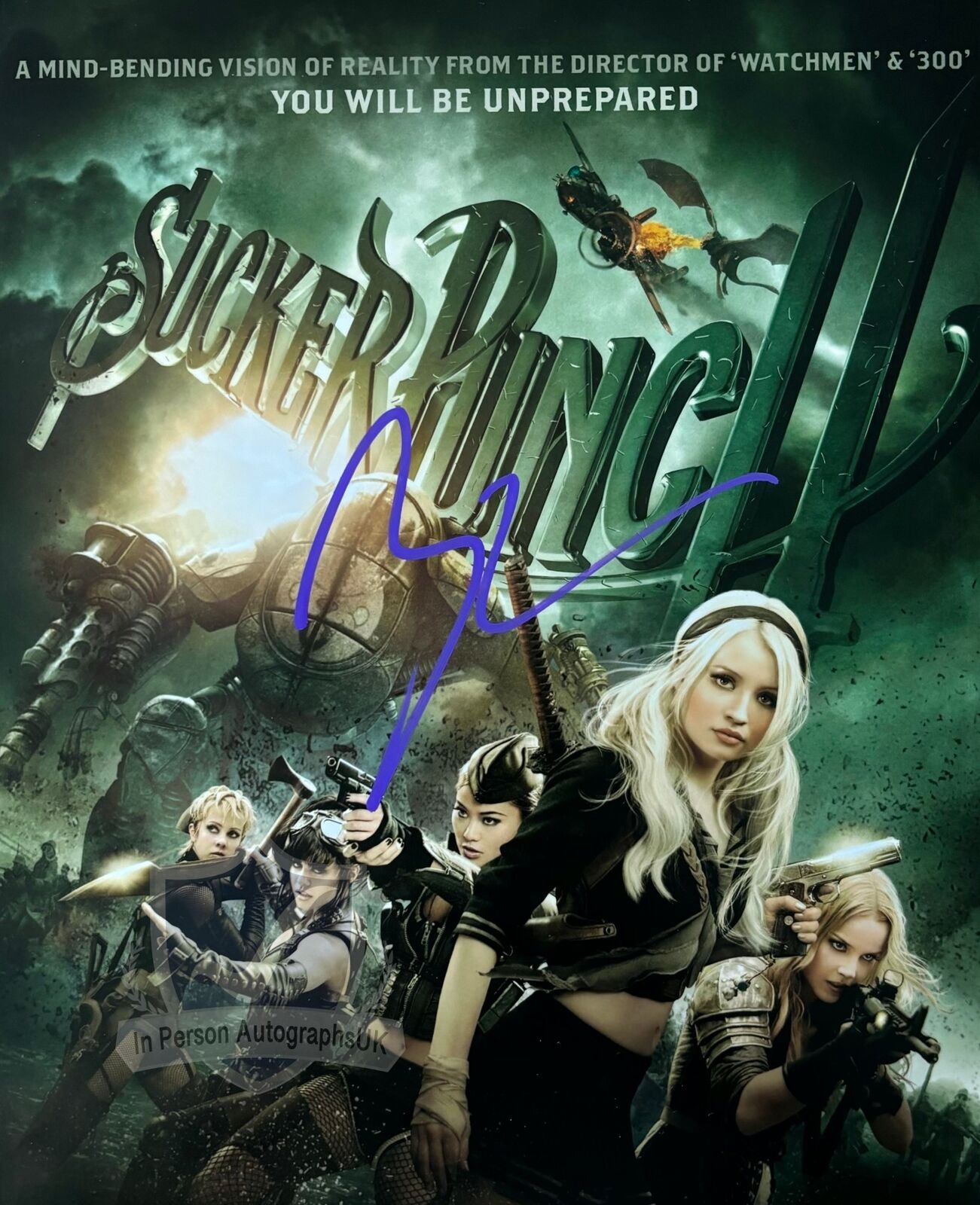Zack Snyder SUCKER PUNCH Signed 10x8 Photo OnlineCOA AFTAL