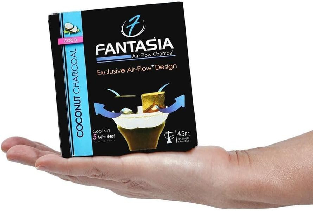 Fantasia Air-Flow Charcoal / Coconut Charcoal / 45pc / New