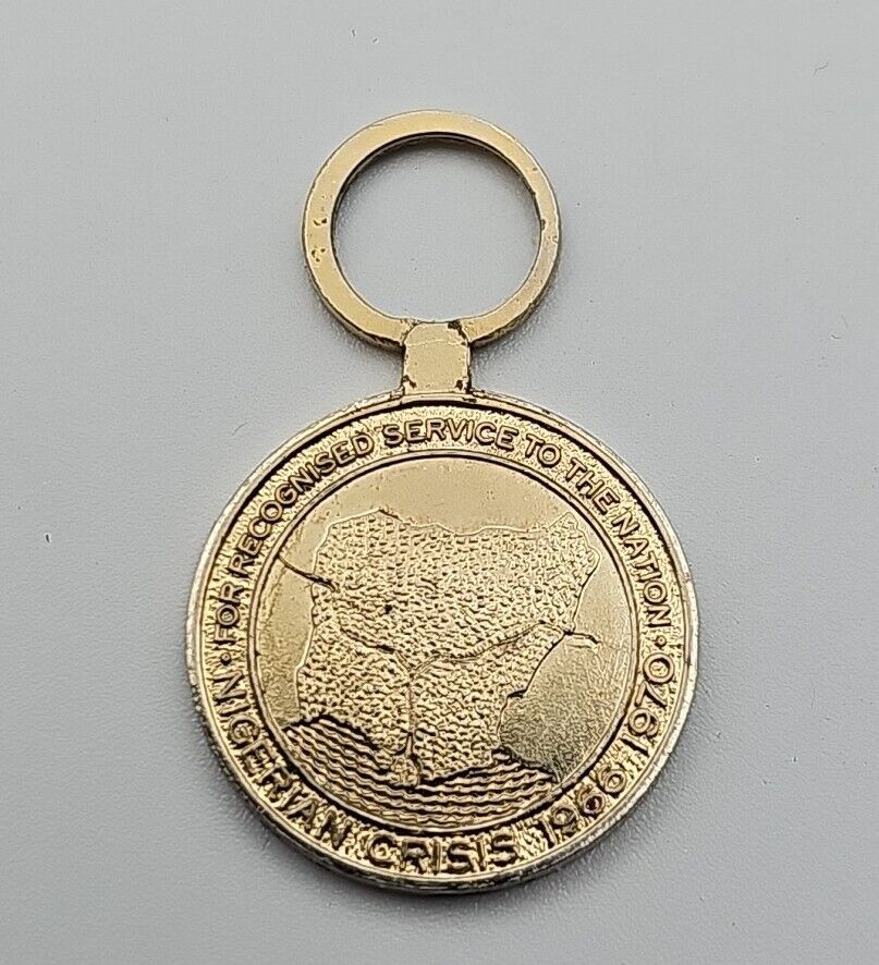 Nigerian Crisis 1966-1970 Medal Pendant For Recognised Service 19mm Diameter