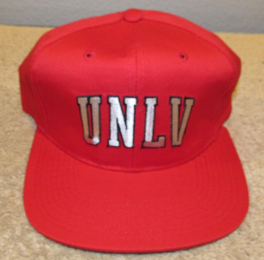 Vintage UNLV Rebels Starter Brand Snapback Flat Bill Cap Hat - New with Tags