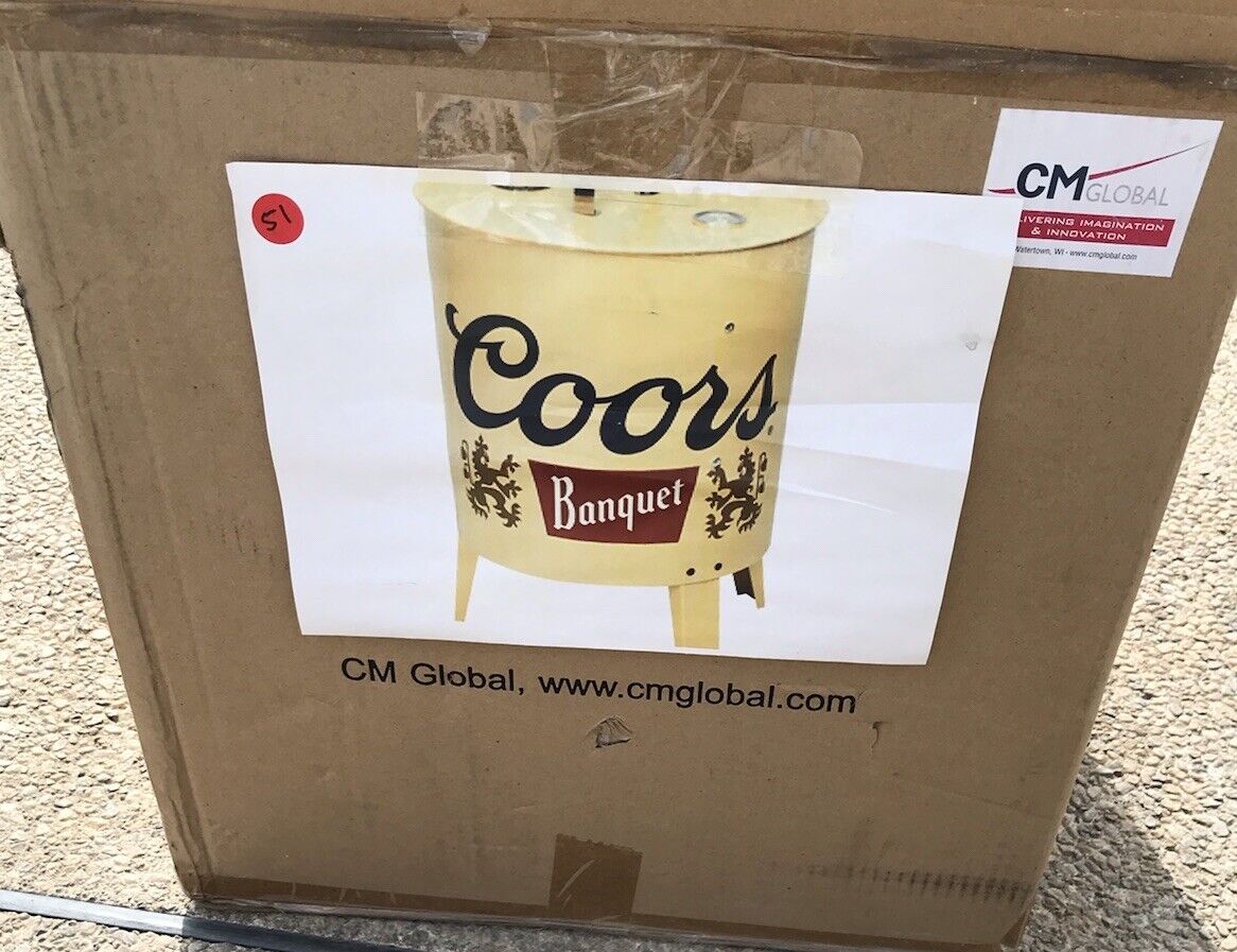 Coors Banquet Beer BBQ Smoker Grill Brand New