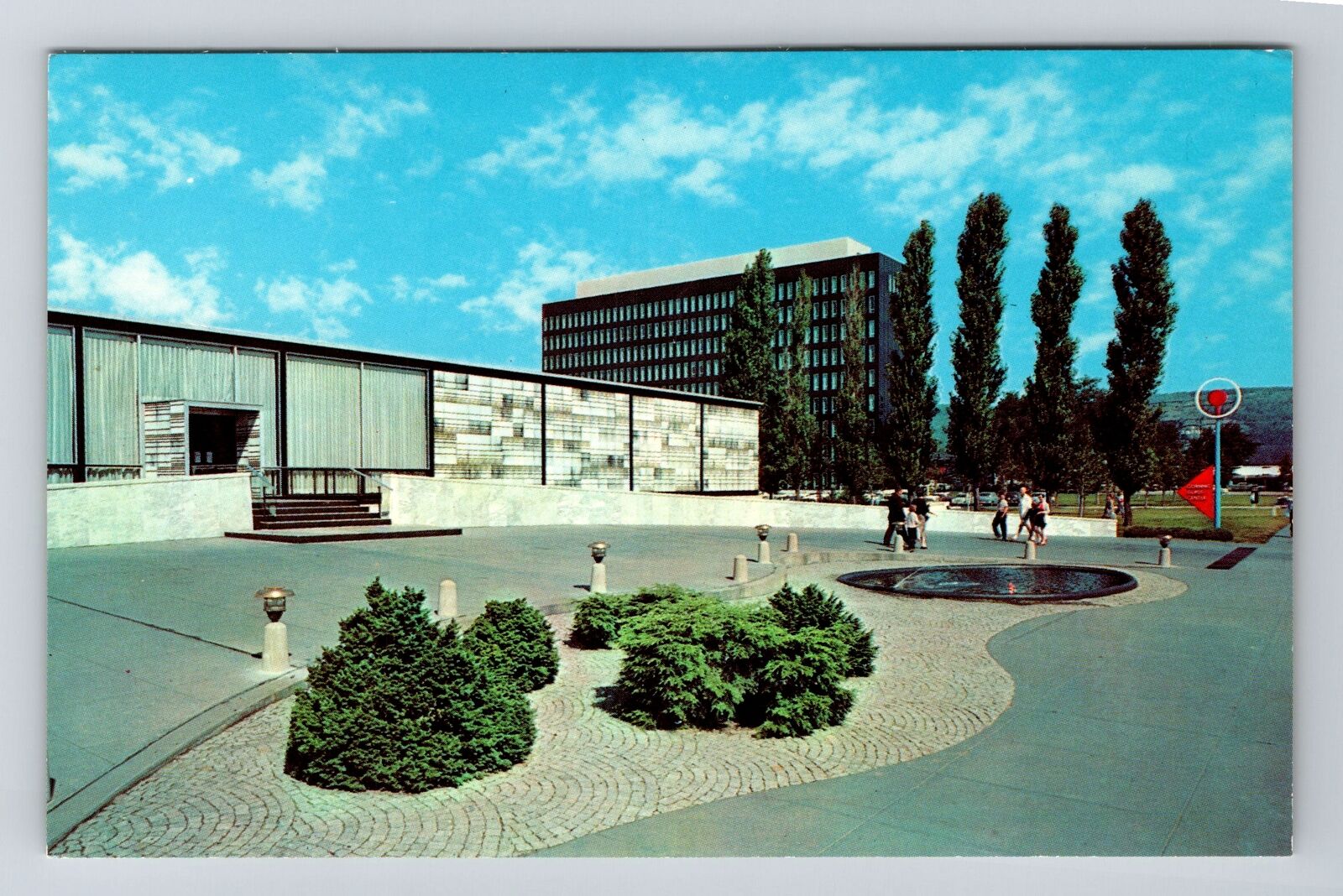 Corning NY-New York, The Corning Glass Center, Front View Vintage Postcard